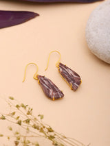 Kona Jasper Gold Plated Sterling Silver Hook Earrings