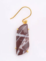 Kona Jasper Gold Plated Sterling Silver Earrings
