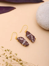 Kona Jasper Gold Plated Sterling Silver Earrings