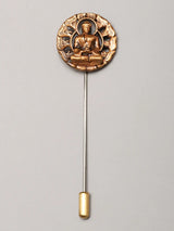 Dhyana Mudra Buddha Brass Lapel Pin
