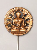 Dhyana Mudra Buddha Brass Lapel Pin