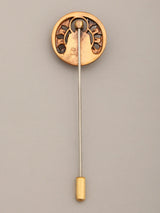 Dhyana Mudra Buddha Brass Lapel Pin
