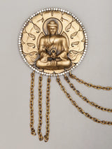 Vitarka Mudra Buddha Brass Brooch