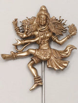 Tandava Shiva Brass Lapel Pin