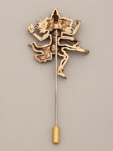 Tandava Shiva Brass Lapel Pin
