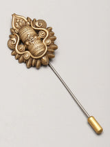 Shiva Linga Brass Lapel Pin