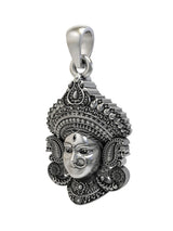 Goddess Durga Face Sterling Silver Pendant