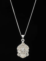 Goddess Durga Face Sterling Silver Pendant