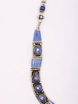 Tibetan Tribal Lapis Lazuli Brass Silver Necklace
