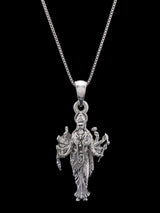 Mata Sadhi Divine Mother Durga Sterling Silver Pendant