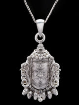 Mahakal Sterling Silver Pendant with Oxidised Finish