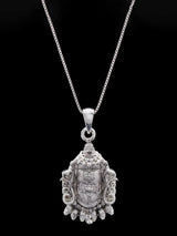 Mahakal Sterling Silver Pendant with Oxidised Finish