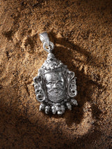 Mahakal Sterling Silver Pendant with Oxidised Finish