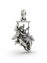 Radha Krishna on a Swing Sterling Silver Pendant