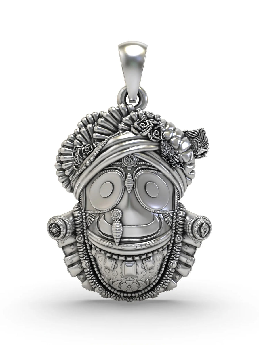 Jagannath Ji Sterling Silver Nose Pin