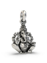 Chaturbhuja Ganesha Sterling Silver Pendant