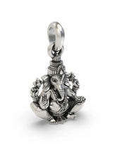Chaturbhuja Ganesha Sterling Silver Pendant