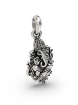 Vintage Lord Ganesha Sterling Silver Pendant