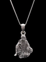 Shirdi Sai Baba Sterling Silver Pendant