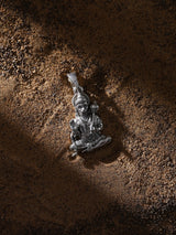 Lord Hanuman Sterling Silver Pendant with Polish Finish