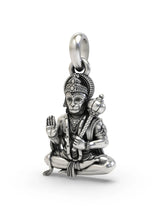 Lord Hanuman Sterling Silver Pendant with Polish Finish