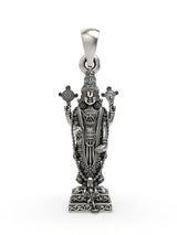 Lord Venkateswara Sterling Silver Devotional Pendant