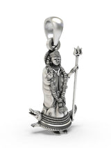 Khodiyar Mata Folk Goddess Sterling Silver Pendant