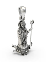 Khodiyar Mata Folk Goddess Sterling Silver Pendant