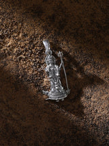 Khodiyar Mata Folk Goddess Sterling Silver Pendant