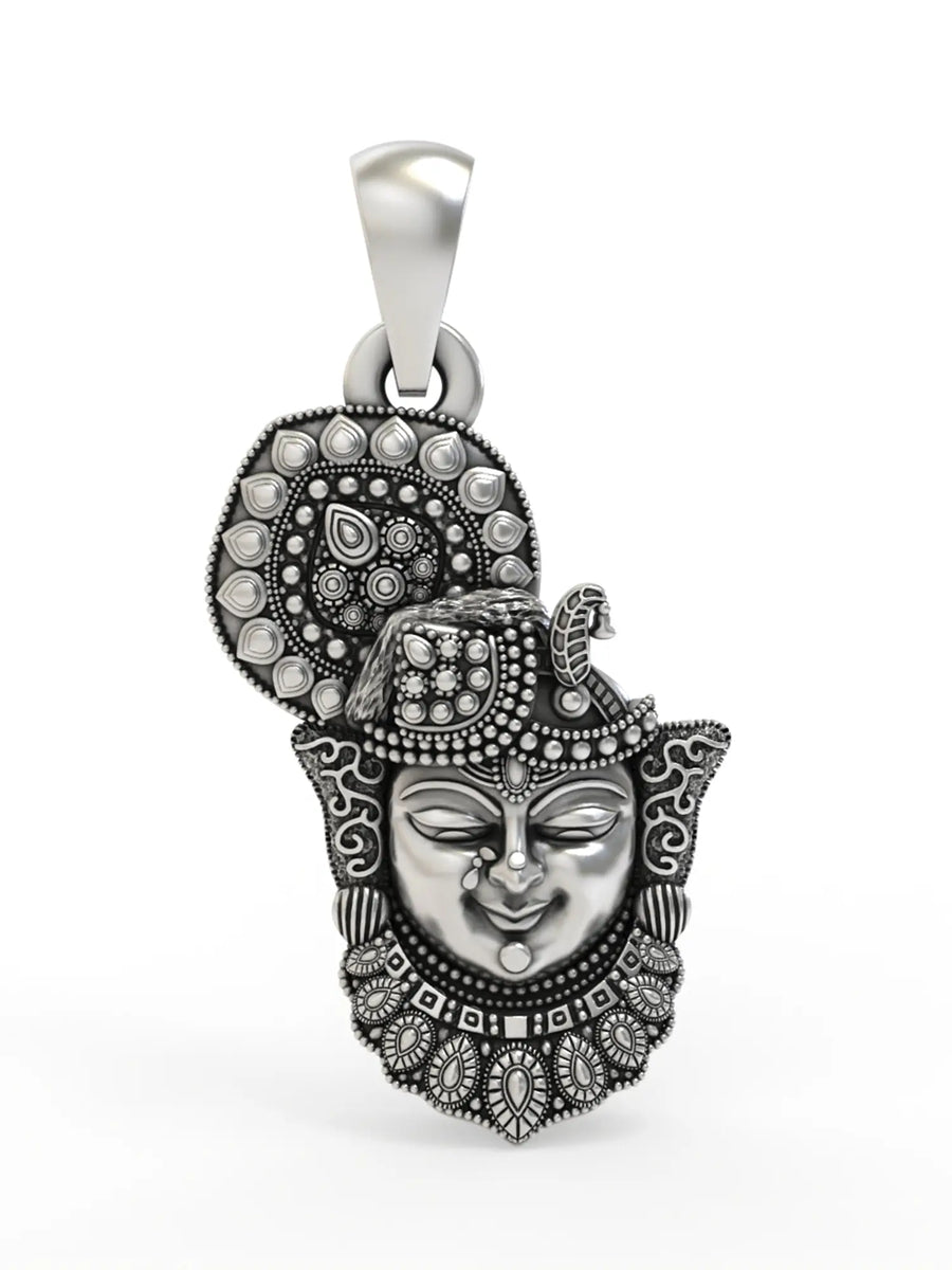 Shrinathji Face Sterling Silver Pendant