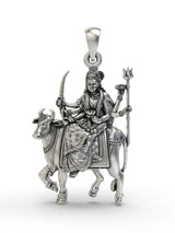 Mata Umiya Goddess Parvati Sterling Silver Pendant