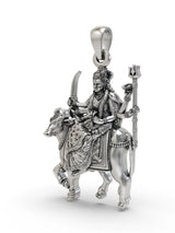 Mata Umiya Goddess Parvati Sterling Silver Pendant