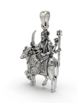 Mata Umiya Goddess Parvati Sterling Silver Pendant