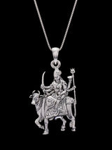 Mata Umiya Goddess Parvati Sterling Silver Pendant