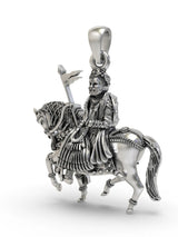 Ramdev Pir Baba Devotional Sterling Silver Pendant