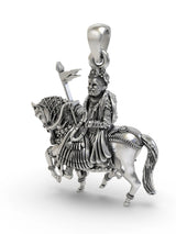 Ramdev Pir Baba Devotional Sterling Silver Pendant