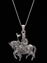 Ramdev Pir Baba Devotional Sterling Silver Pendant