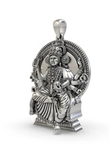 Chottanikkara Bhagavathi Devi Sterling Silver Pendant