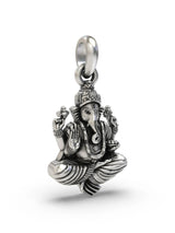 Chaturbhuja Lord Ganesha Sterling Silver Pendant