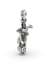 Vintage Polish Standing Lord Hanuman Sterling Silver Pendant