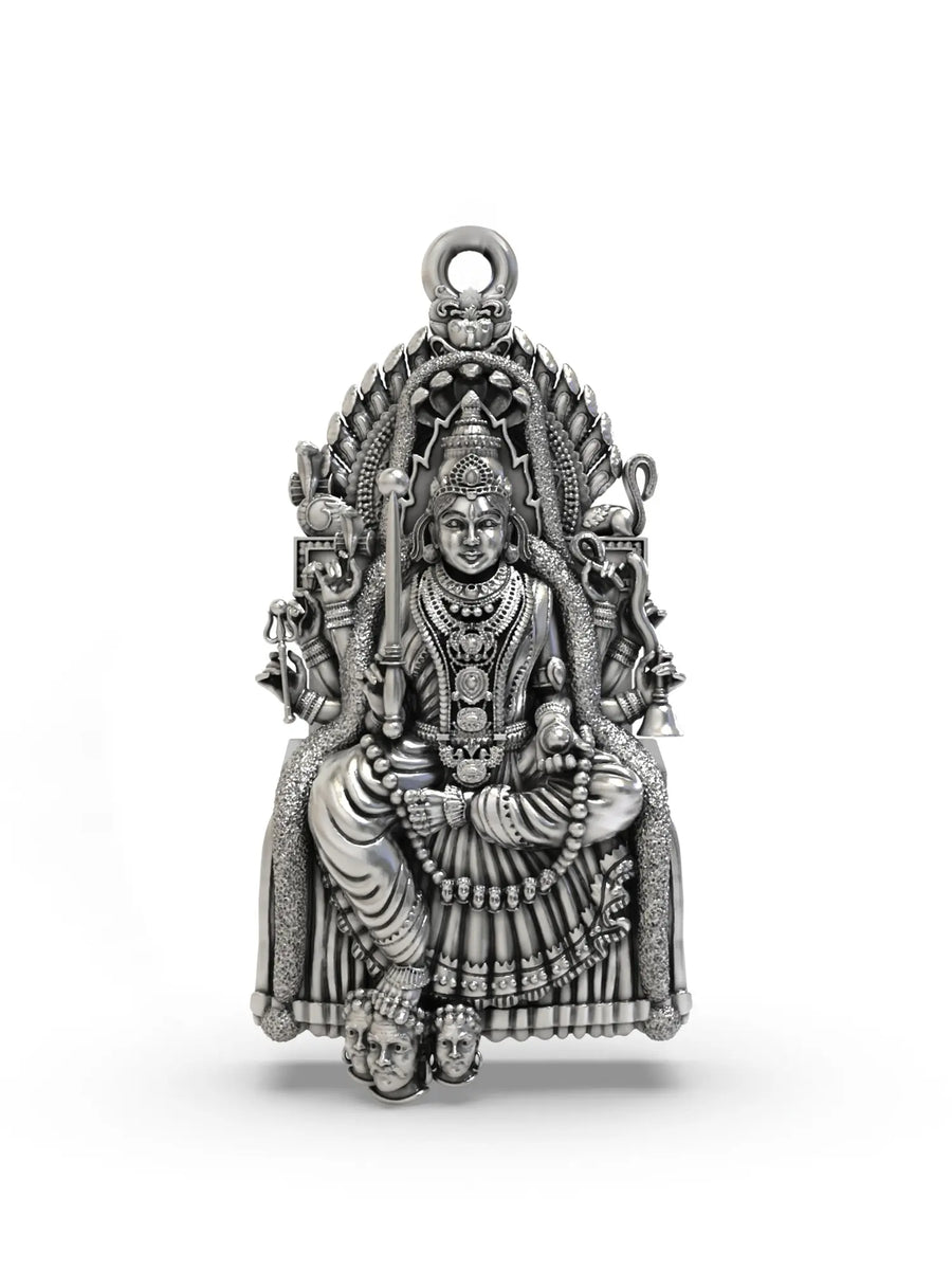 Samayapuram Mariamman Sterling Silver Pendant