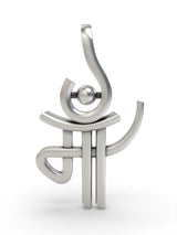 Maa Script Sterling Silver Pendant
