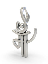 Maa Script Sterling Silver Pendant