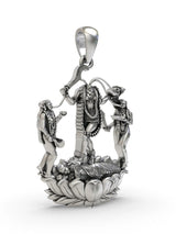 Chhinnamasta Goddess of Self Sacrifice Sterling Silver Pendant