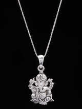 Vintage Lord Ganesha Sterling Silver Pendant