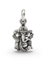 Vintage Lord Ganesha Sterling Silver Pendant