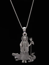 Khodiyar Mata Folk Goddess Sterling Silver Pendant