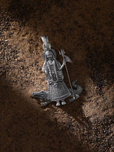 Khodiyar Mata Folk Goddess Sterling Silver Pendant