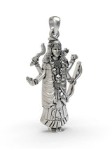 Akhat Maa Sterling Silver Pendant of the Rare Goddess