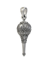 Hanuman Gada Sterling Silver Pendant